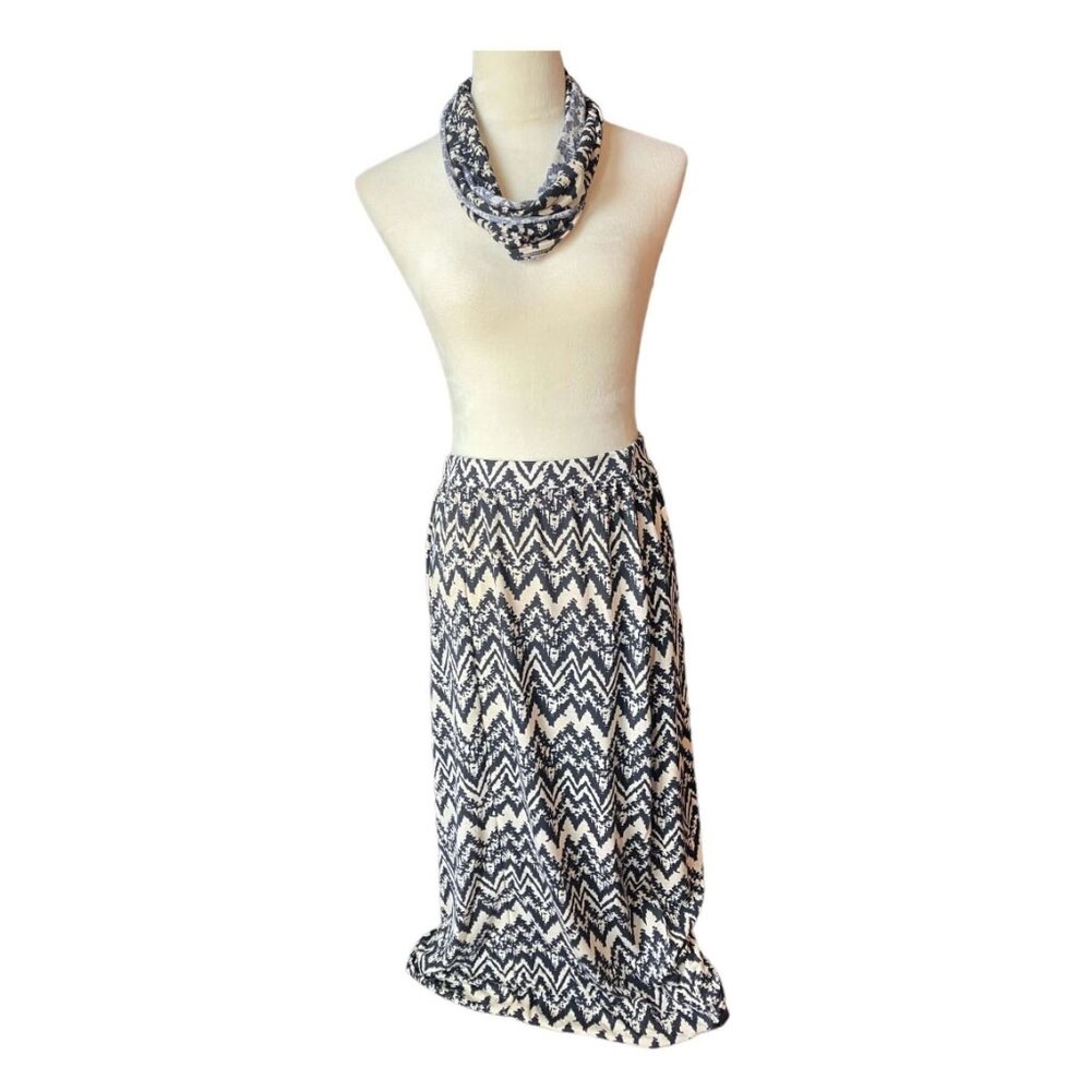 Mix & Co. Skirt and Infinity Scarf (1394-4)